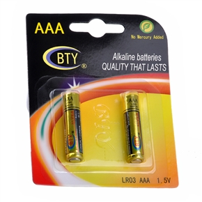 BuySKU68277 10 Sets per Pack! BTY LR03 AAA 1.5V Mercury-free Alkaline Battery (2pcs/set)