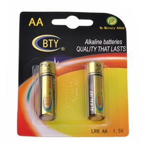 BuySKU68278 10 Sets per Pack! BTY LR6 AA 1.5V Mercury-free Alkaline Batteray (2pcs/set)