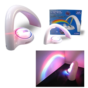 BuySKU68042 4 * AAA Batteries Powered Amazing Rainbow LED Projector Lamp Night Light