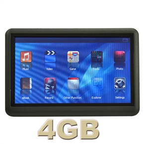 BuySKU65978 4GB TFT 4.3 inch Touch Screen MP4 Player with FM Function - Black