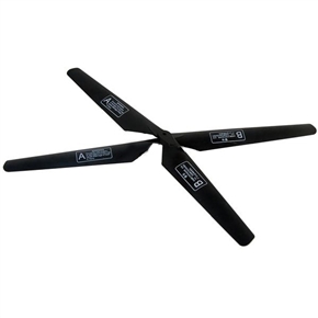 BuySKU65977 4pcs 15cm Rotor Blades Wings for RC Helicopter Toy (Black)