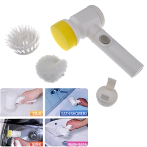 BuySKU68136 5-in-1 Electric Brush Sponge Polisher for Bathtub Tile Wash Basin
