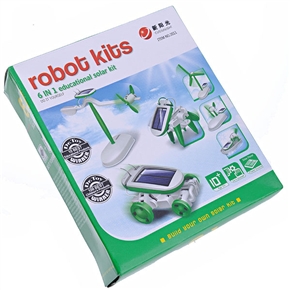 BuySKU65929 6-in-1 Educational Solar Robot Kit (Green)