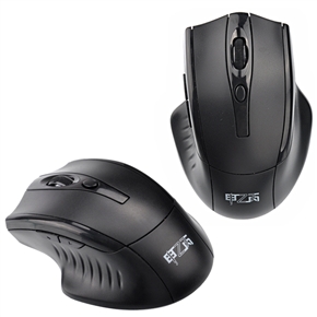 BuySKU65873 G3 2.4GHz 10 Meters Optical Wireless Mouse with USB Port Receiver (Black)