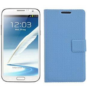 BuySKU68533 Left-right Open Football Pattern PU Protective Case Cover with Card Holders for Samsung Galaxy Note II /N7100 (Blue)