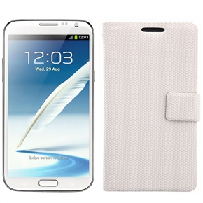 BuySKU68511 Left-right Open Football Pattern PU Protective Case Cover with Card Holders for Samsung Galaxy Note II /N7100 (White)