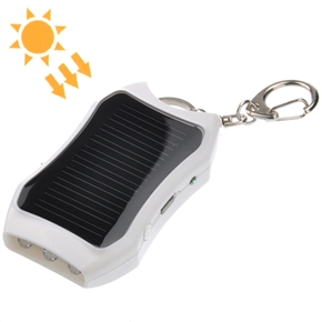 BuySKU68321 Portable 1200mAh USB /Solar Powered Emergency Charger Mobile Power with LED Lights for iPhone /Samsung /Nokia (White)