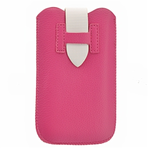 BuySKU68439 Portable Soft PU Protective Case Cover Pouch for Samsung Galaxy SII /I9100 (Rosy)