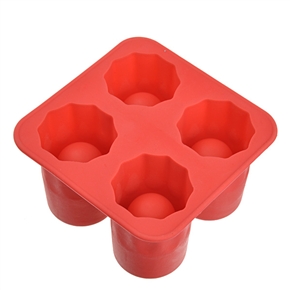 BuySKU68145 Special Cup Shape Ice Mode Tray Ice Shots (Red)