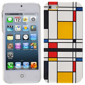 BuySKU68092 Stylish Colorful Tartan Pattern IMD Technology Protective Hard Back Case Cover Shell for iPhone 5
