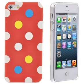 BuySKU68382 Stylish Dots Pattern Hard Protective Back Case Cover for iPhone 5 (Red)
