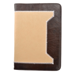 BuySKU68362 Stylish PU Protective Case Cover with Card Holders & Magnetic Closure for Samsung Galaxy Note 10.1 N8000 (Brown & Beige)