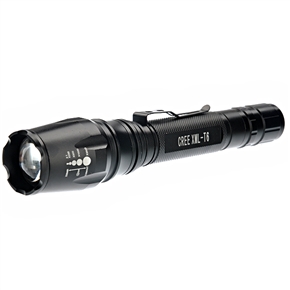 BuySKU68572 UltraFire T6 CREE XM-L T6 5-Mode 1000 Lumens Super Bright LED Flashlight Torch with Clip (Black)