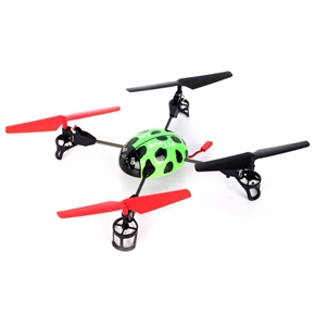 BuySKU68023 WLtoys V929 2.4GHz 4-Channel 4-axis R/C Mini UFO X-copter 3D Flying Ladybird with LCD Remote Controller (Green)