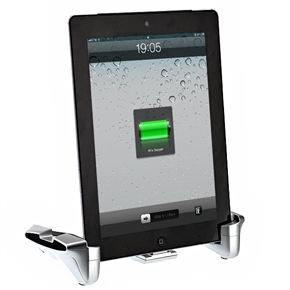 BuySKU65959 ipega PG-IP073 Multifunctional Charging Stand Dock Holder for iPad /iPad 2 /The new iPad (Silver)