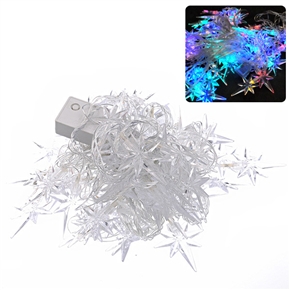 BuySKU68685 10M 220V Cone-shaped Snowflake Style 8-mode LED String Lights Decorative Lamps for Christmas/ Wedding/ Party (Colorful)