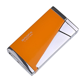 BuySKU68889 Baofa Stylish Metal Cigarette Lighter Butane Lighter (Orange)