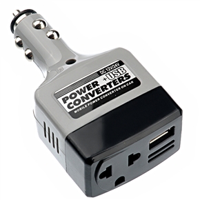 BuySKU69142 DC12-24V to AC110-220V Car Mobile Power Converter with USB Port
