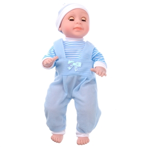 BuySKU68812 Intelligent Blinking Eyes Talking Lovely Baby Doll with Hat for Children (Blue)