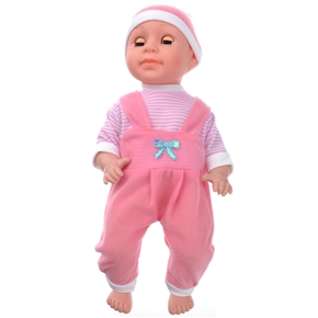 BuySKU68811 Intelligent Blinking Eyes Talking Lovely Baby Doll with Hat for Children (Pink)
