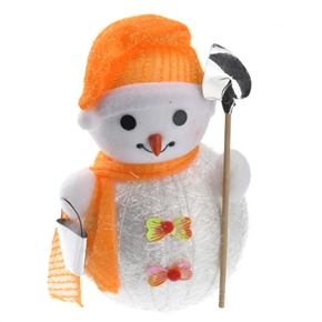 BuySKU69030 Lovely Snowman Shaped Christmas Decoration Ornament - Medium Size (Orange)
