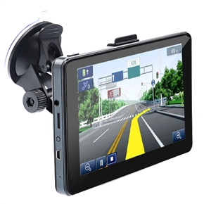 BuySKU69582 705 7-inch Resistive Screen Windows CE 6.0 Car GPS Navigator with Media Player/AV-In/Bluetooth/4GB TF Card (Grey)