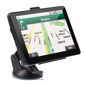 BuySKU69587 706 7-inch Resistive Screen Windows CE 6.0 Car GPS Navigator with Media Player/AV-In/Bluetooth/4GB TF Card (Black)
