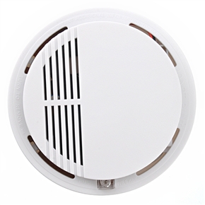 BuySKU69468 9V Battery Powered Photoelectric Smoke Alarm with LED Signal Lamp (White)