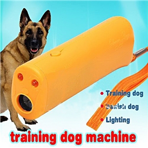 BuySKU69470 CD-100 3-in-1 Ultrasonic Training Dog Banish Dog Machine with Flashlight (Orange)