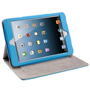 BuySKU69430 Cute Magic Girl Style PU Protective Case Cover Pouch with Stand & Magnetic Closure for iPad mini (Sky-blue)