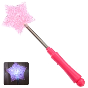 BuySKU69759 Cute Star-shaped Style 3-mode Flashing LED Glow Stick Wand (Pink)