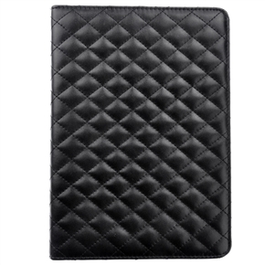 BuySKU69510 Durable Rhombus Pattern PU Protective Case Cover with Stand & Magnetic Closure for iPad mini (Black)