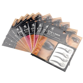 BuySKU69646 Fashion Sexy Make-up Eye Liner Stickers Temporary Eye Tattoos - 10 pcs/set