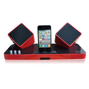 BuySKU69564 ipega PG-IH119 2.4G Wireless Home Theater Audio Speaker & Charger for iPad /iPhone /iPod /PS Vita /PC (RED)