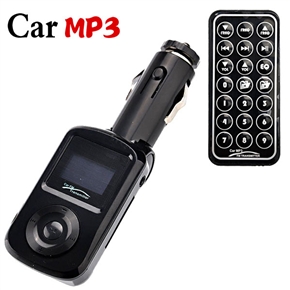 BuySKU59814 0.9-inch LCD Screen 2G Car MP3 Player FM Transmitter with Infrared Remote Control for USB SD TF