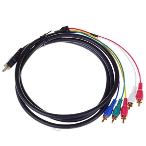 BuySKU67802 1.5 Meters HDMI to Component RCA Video Audio Cable Wire