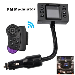 BuySKU66259 1.5-inch LCD Remote Control Bluetooth Car MP3 Player Kit with FM Modulator & SD/TF Slot & USB Jack & 3.5mm Audio-in