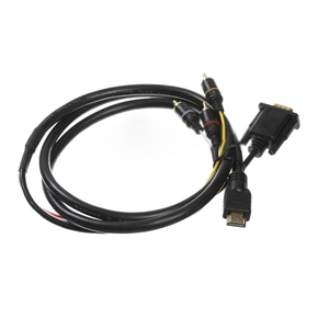 BuySKU66087 1.5M Gold-plated HDMI to 3RCA+VGA Cable Adapter