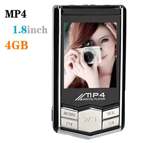 BuySKU66355 1.8 Inch TFT-LCD Portable 4GB MP4 Multi-media Player with FM Radio /Recorder /Game /USB Jack /2.5mm Earphone Jack