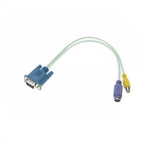 BuySKU23421 10CM VGA to TV RCA S-Video Cable Adapter