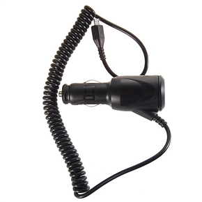 BuySKU48530 120cm Length Coiled Cable Cell Phone Car Charger for BlackBerry 9500/8900/8220