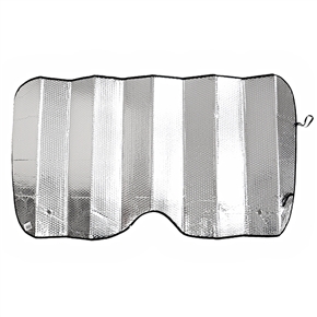 BuySKU59631 130*70cm Practical Reflective Car Sun Blinds Vehicle Sun Shades Sun Screens (Silver)