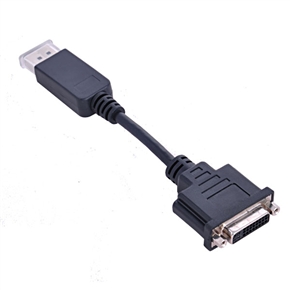 BuySKU48680 15CM Mini Protable DisplayPort to DVI Adapter for Apple (Black)