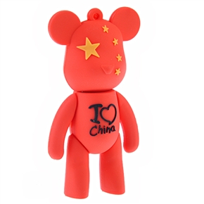 BuySKU60550 1GB Red Momo Bear USB Flash Drive Flash Memory U Disk - "I Love China" (Red)