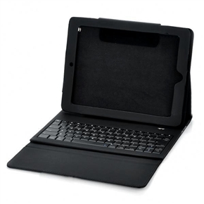 BuySKU64991 2.4GHz Bluetooth V2.0 Wireless Keyboard with Protective Leather Case for iPad 2 (Black)