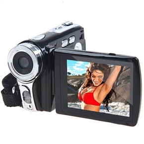 BuySKU61160 2.8" 270 Degree Rotary TFT-LCD 12MP CMOS Digital Video Camcorder with Micro SD Slot & AV-Out Jack (Black)