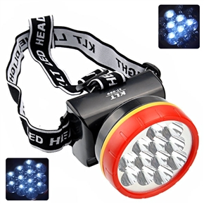 BuySKU61084 2-Mode 90 Rotating Rechargeable 12-LED Super Bright White Light Head Lamp with Elastic Strap