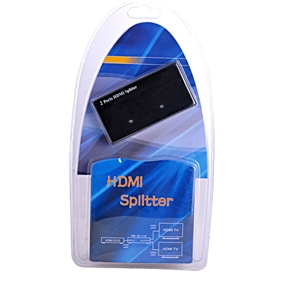 BuySKU12380 2-Port Mini Protable HDMI Spliltter (Black)