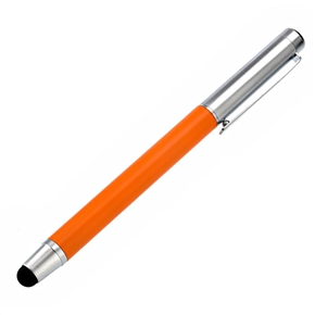 BuySKU67435 2-in-1 Capacitive Touch Screen Stylus Pen with Ball Point Pen for iPad /iPhone /iPod (Orange)