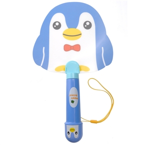 BuySKU66723 2-in-1 Multifunctional Small Penguin Style Mini Handy Fan with Strap (Blue)